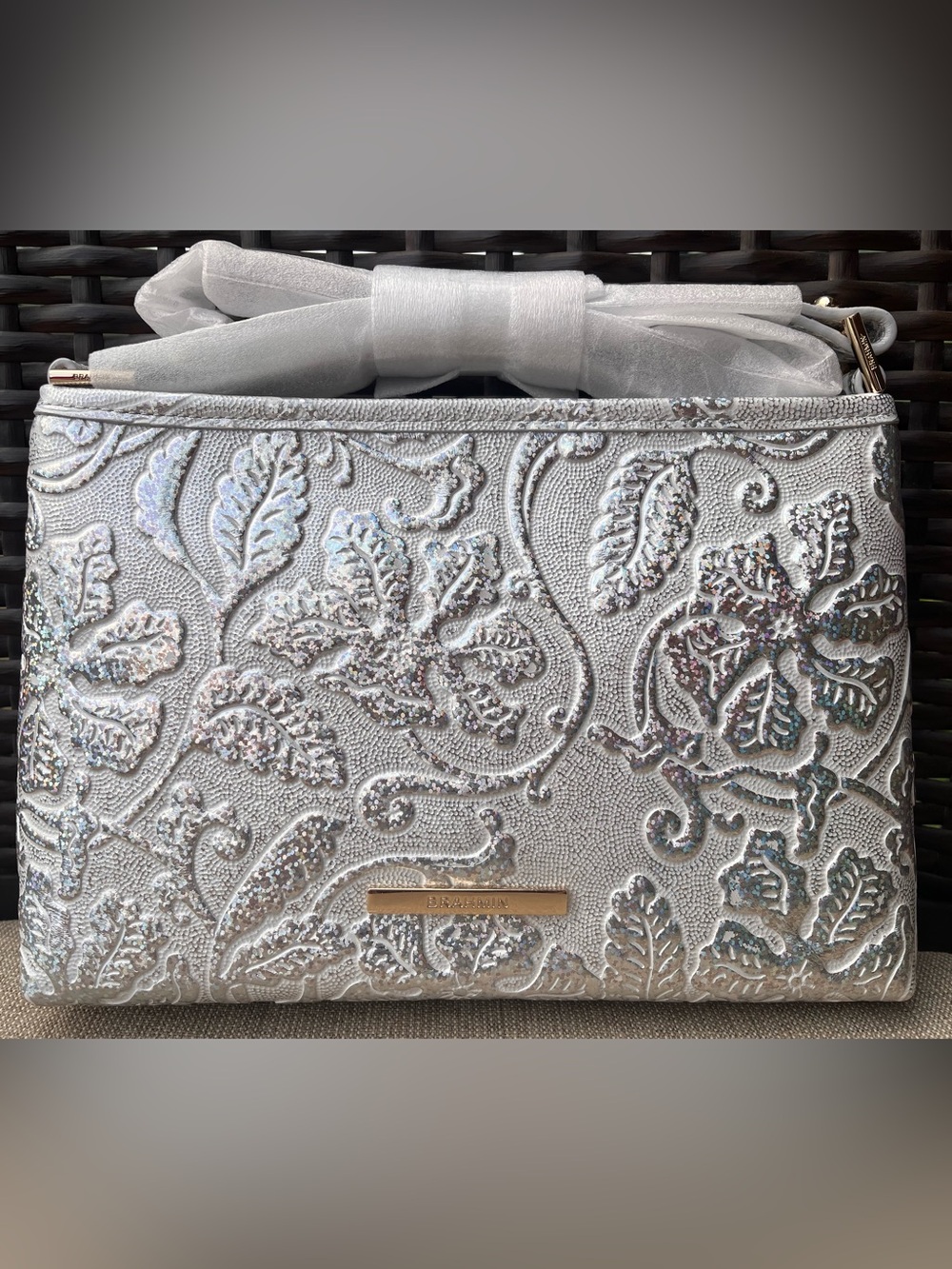 NWT Brahmin LORELEI in CHROME ESTONIA  Shoulder Bag